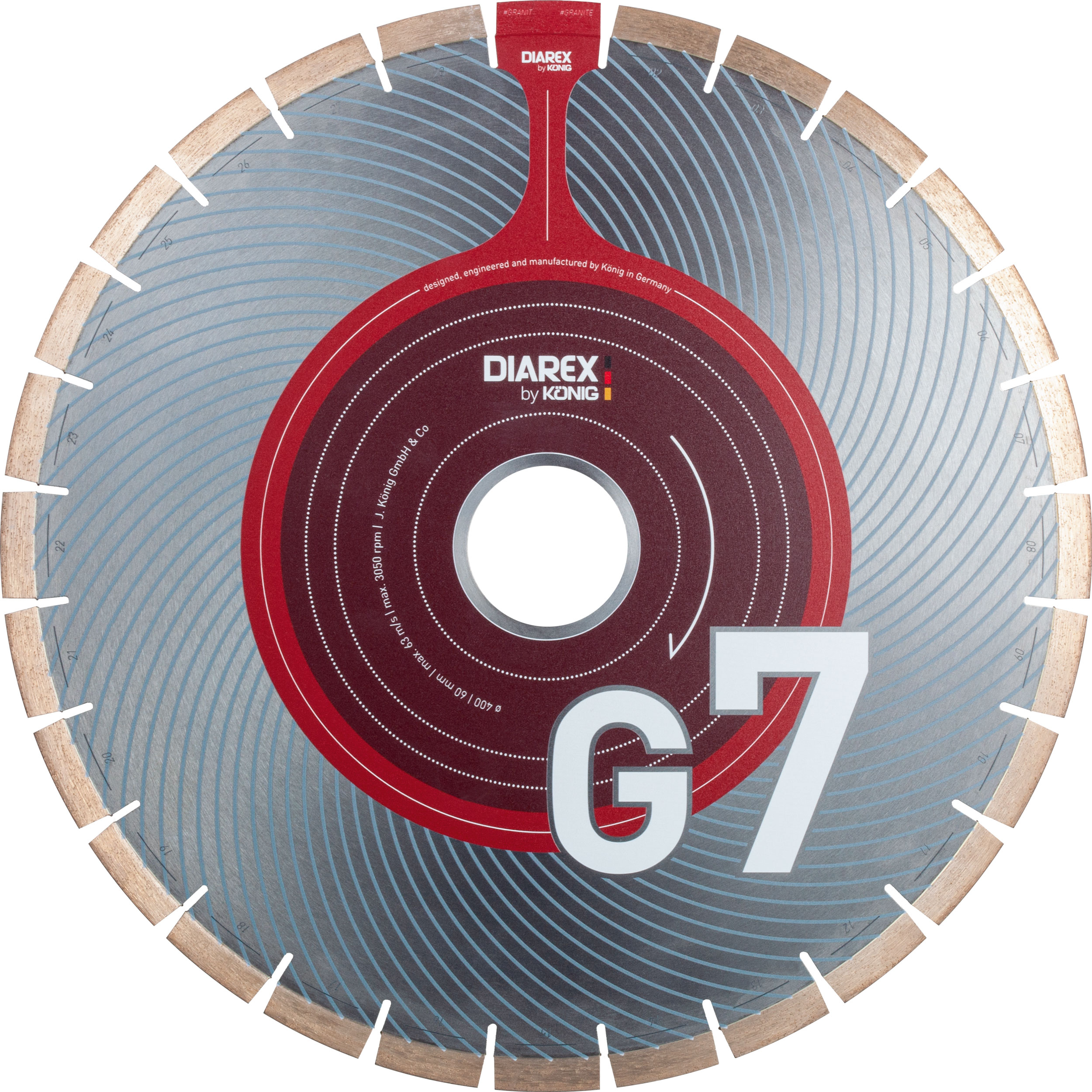 DIAREX Trennscheibe G7 ø 400 mm | Bohrung 60 mm