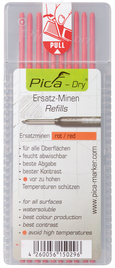 Ersatzminen Pica Dry Marker | Rot | Abwischbar